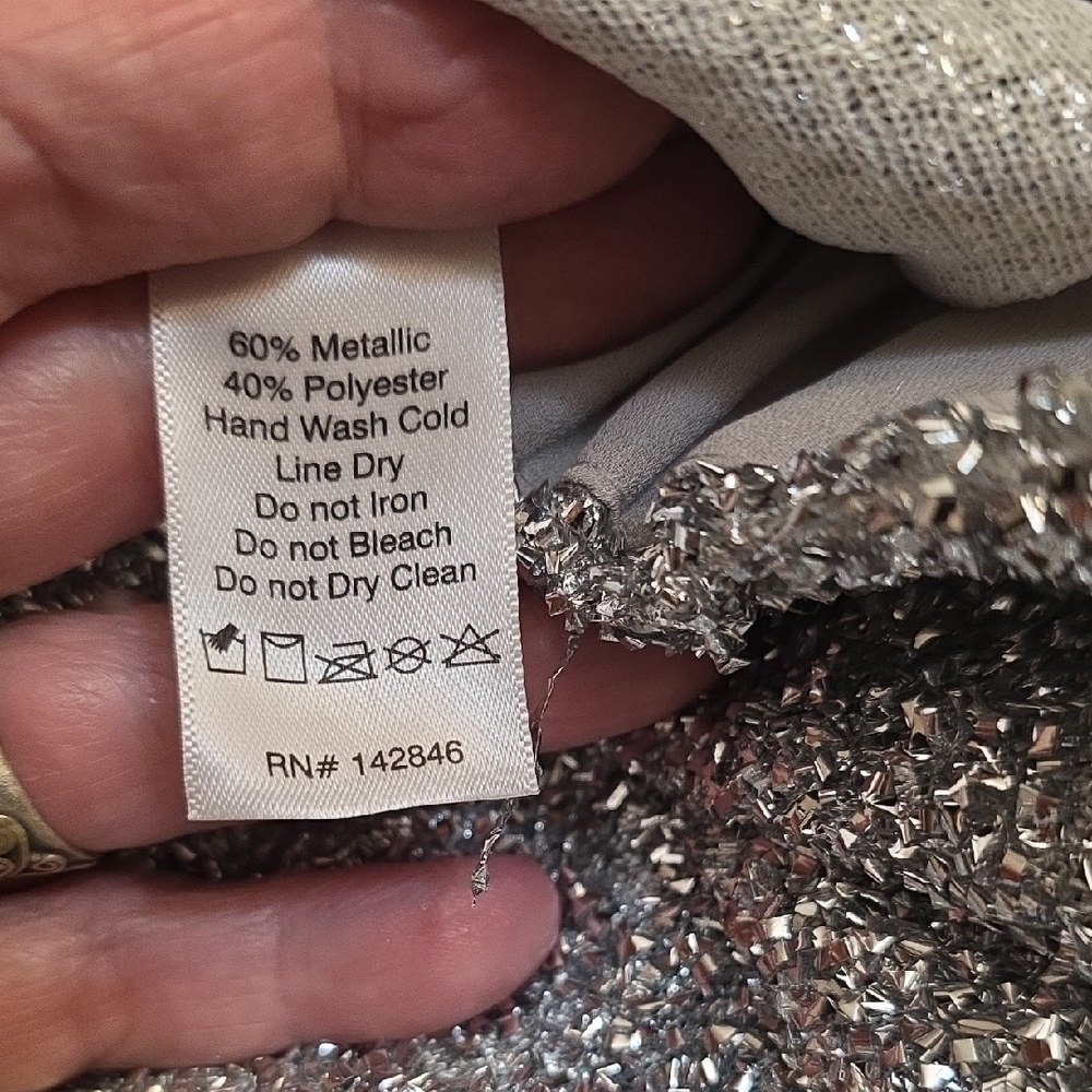 NEW RHODE LAURA TEXTURED SILVER METALLIC STIRRUP PANTS SIZE XS - Picture 11 of 11